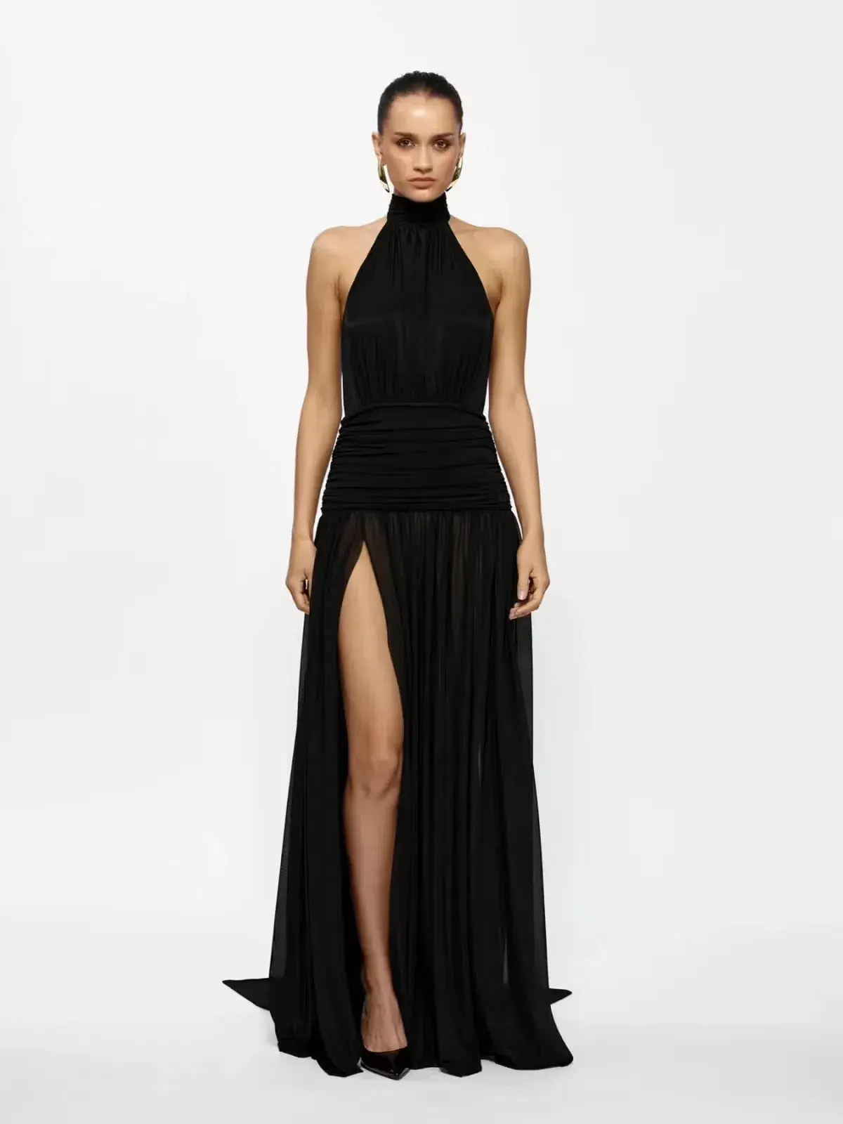 Effie Kats Verity Maxi Gown Black Size S / AU 8 - Image 1