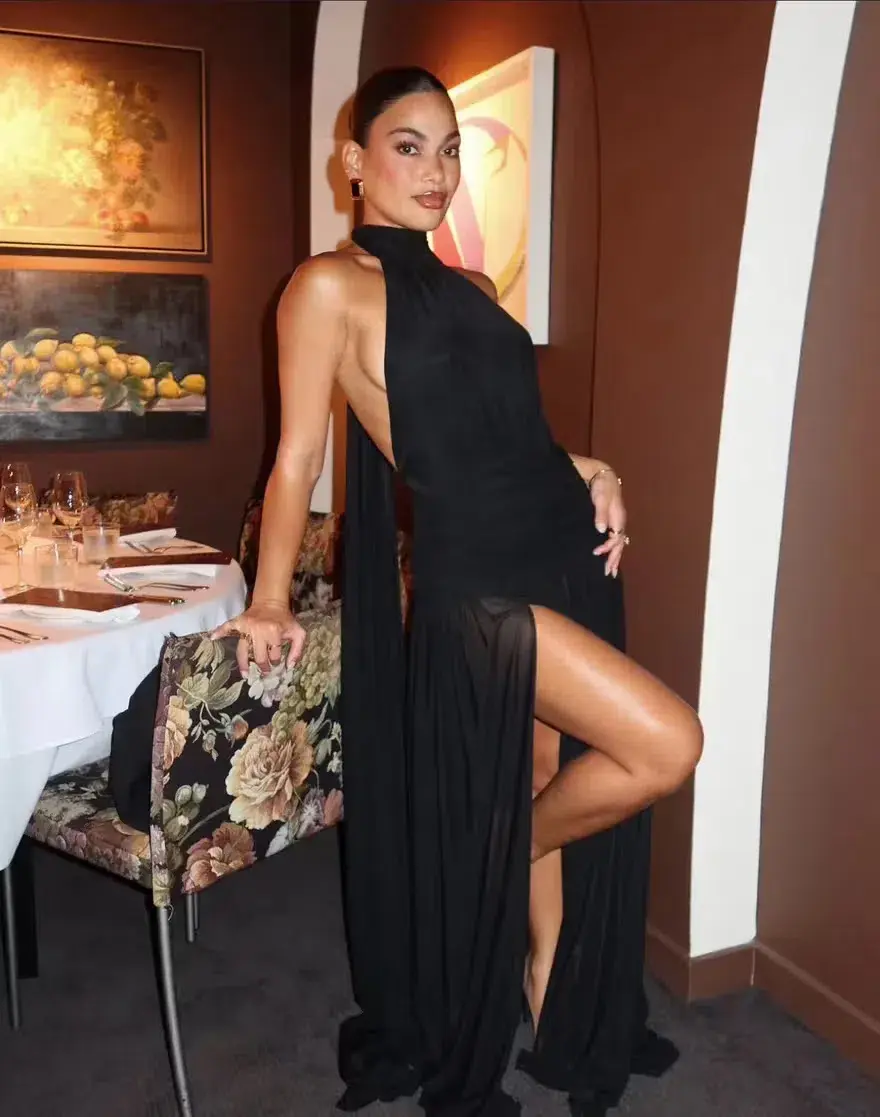 Effie Kats Verity Maxi Gown Black Size S / AU 8 - Image 6