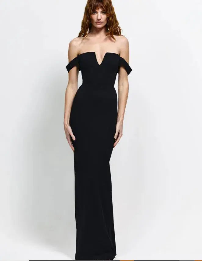 Effie Kats Louella Gown in Black Size 6 for rent on The Volte - main image