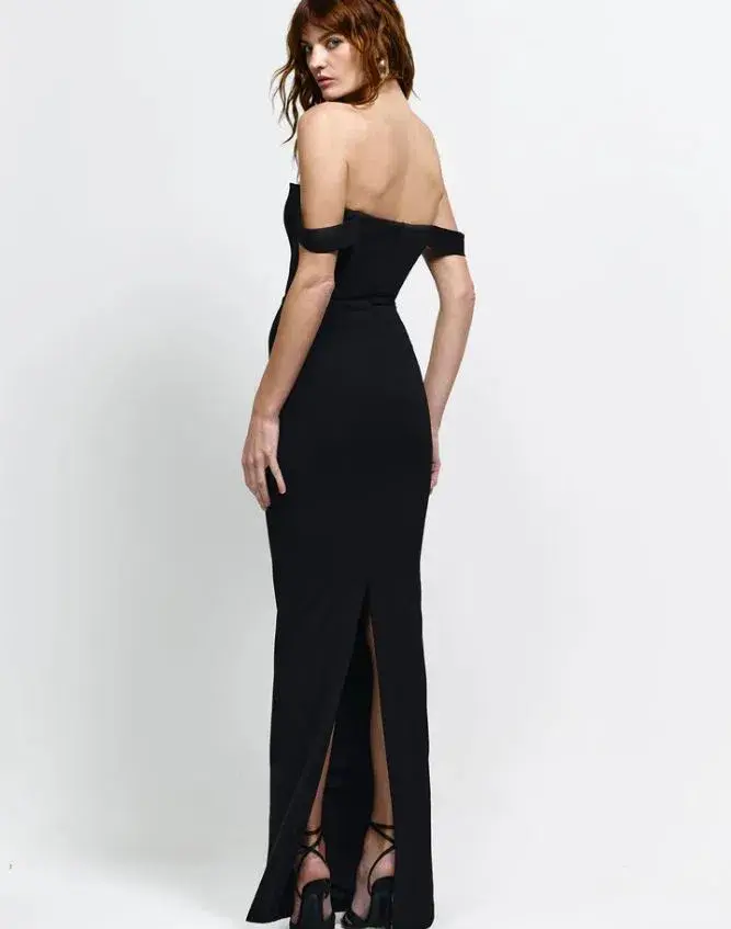 Effie Kats Louella Gown in Black Size 10 for rent on The Volte - main image