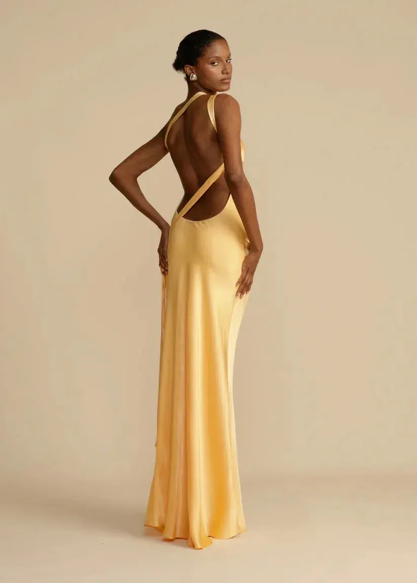 ARCINA ORI MONIQUE DRESS SUNSHINE YELLOW SIZE 8 (S) for rent on The Volte - main image