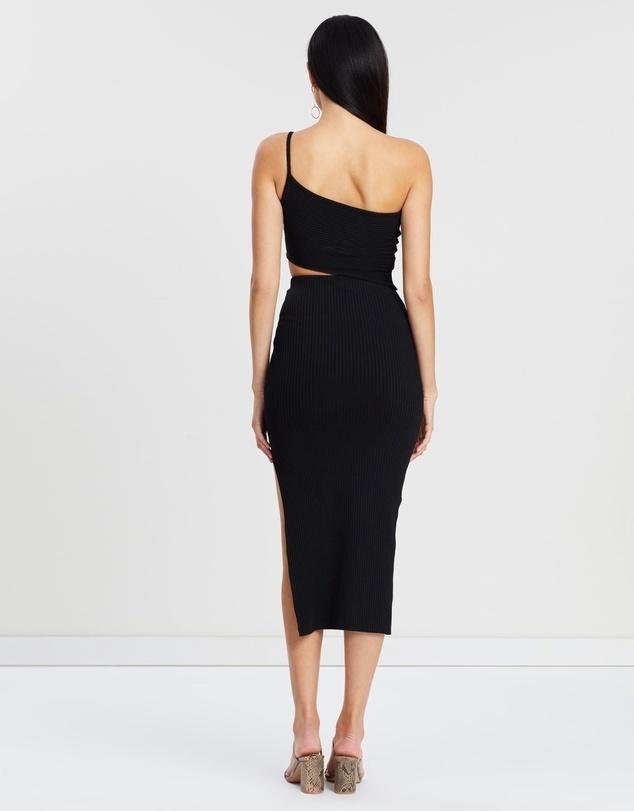 Bec & Bridge Darling Midi Dress Black Size AU 6  for rent on The Volte - main image