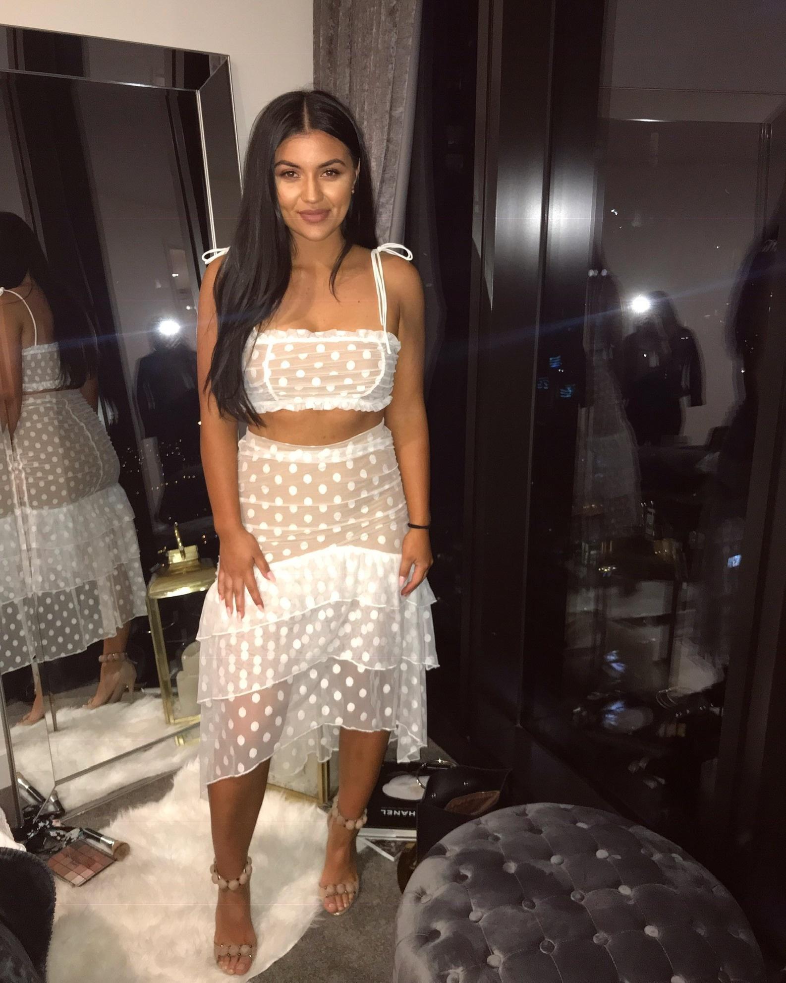 Majorelle Set (Sawyer Top in White & Heidi Skirt in White) size 10 - Image 3