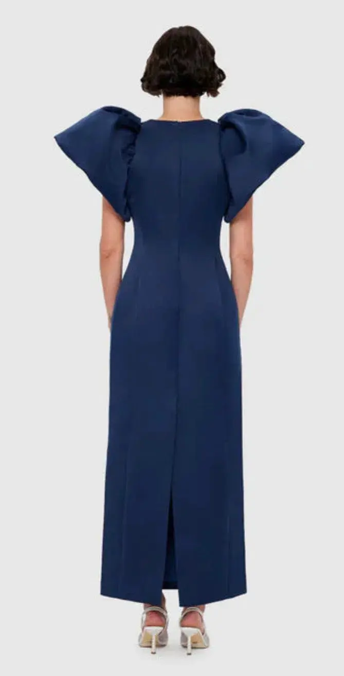 Leo Lin Lucinda dress Navy size 12 for rent on The Volte - main image