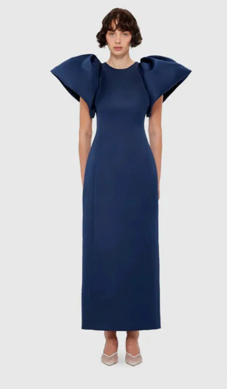 Leo Lin Lucinda dress Navy size 12 for rent on The Volte - main image