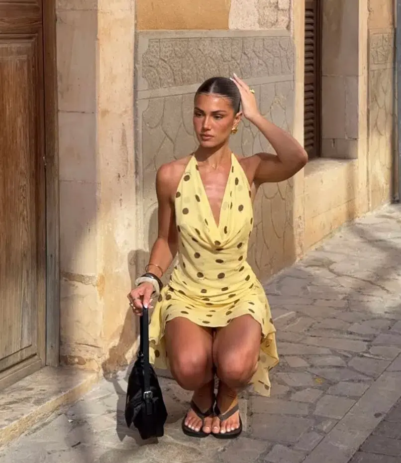 BENNI Harlow Halter Dress  for rent on The Volte - main image