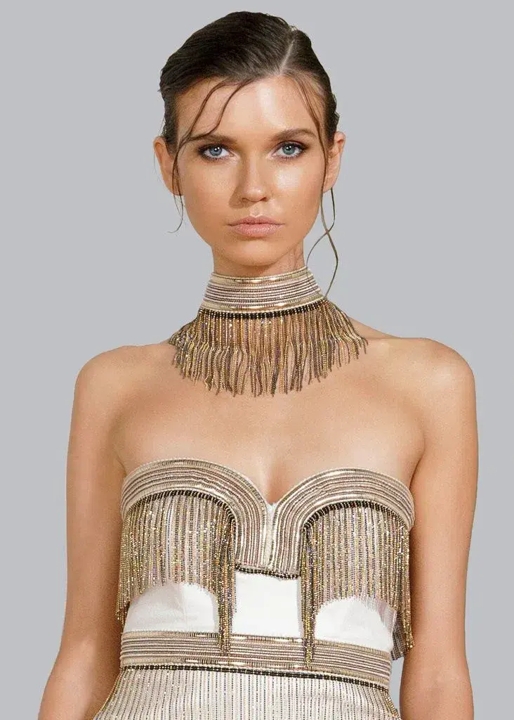 Eliya the Label Anarchy Dress White Size S for rent on The Volte - main image