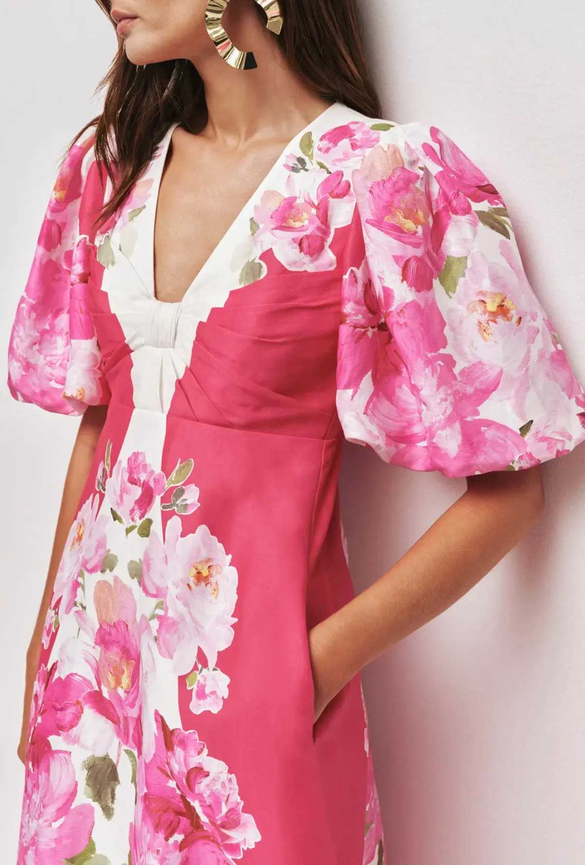 OVERFLOW KNOTTED MIDI DRESS - Image 2