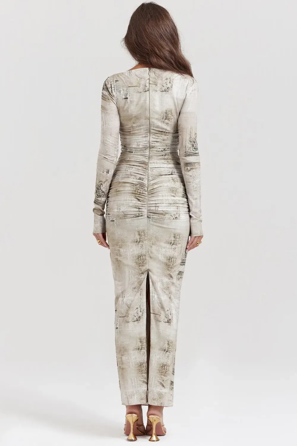 House of CB Lanetta Sage Print Maxi Dress Size AU 6 / XS - Image 5