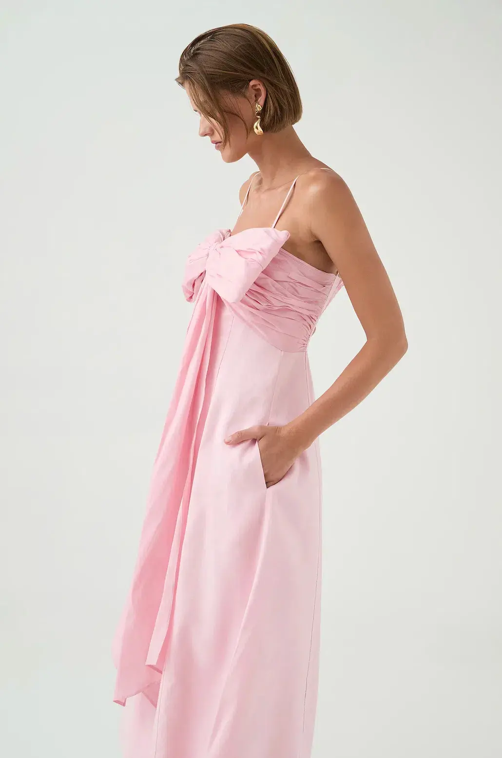 Aje Scarlett Midi Dress Size 6 for rent on The Volte - main image