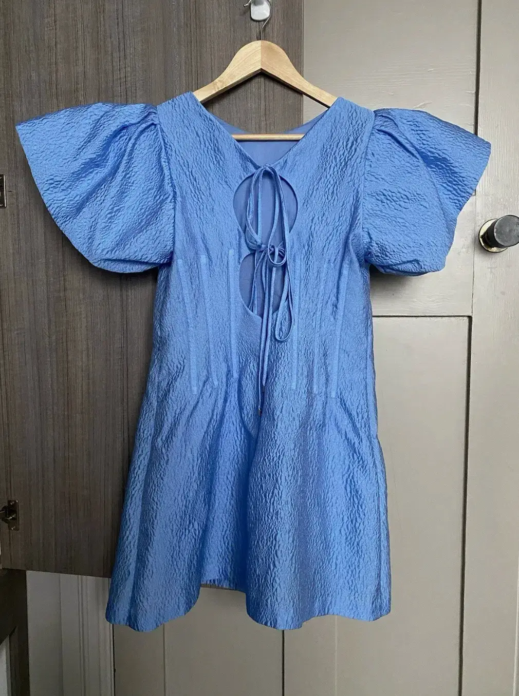 Rachel Gilbert Emiko Mini Dress in Blue  - Image 4