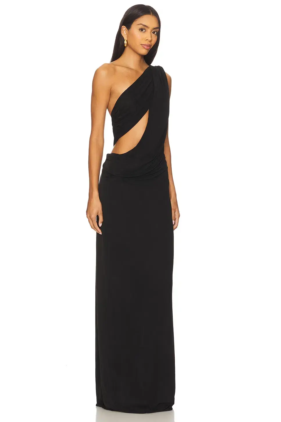 MISHA THE SOLSTICE CUPRO DRESS in BLACK SIZE M / 10 AU - Image 5