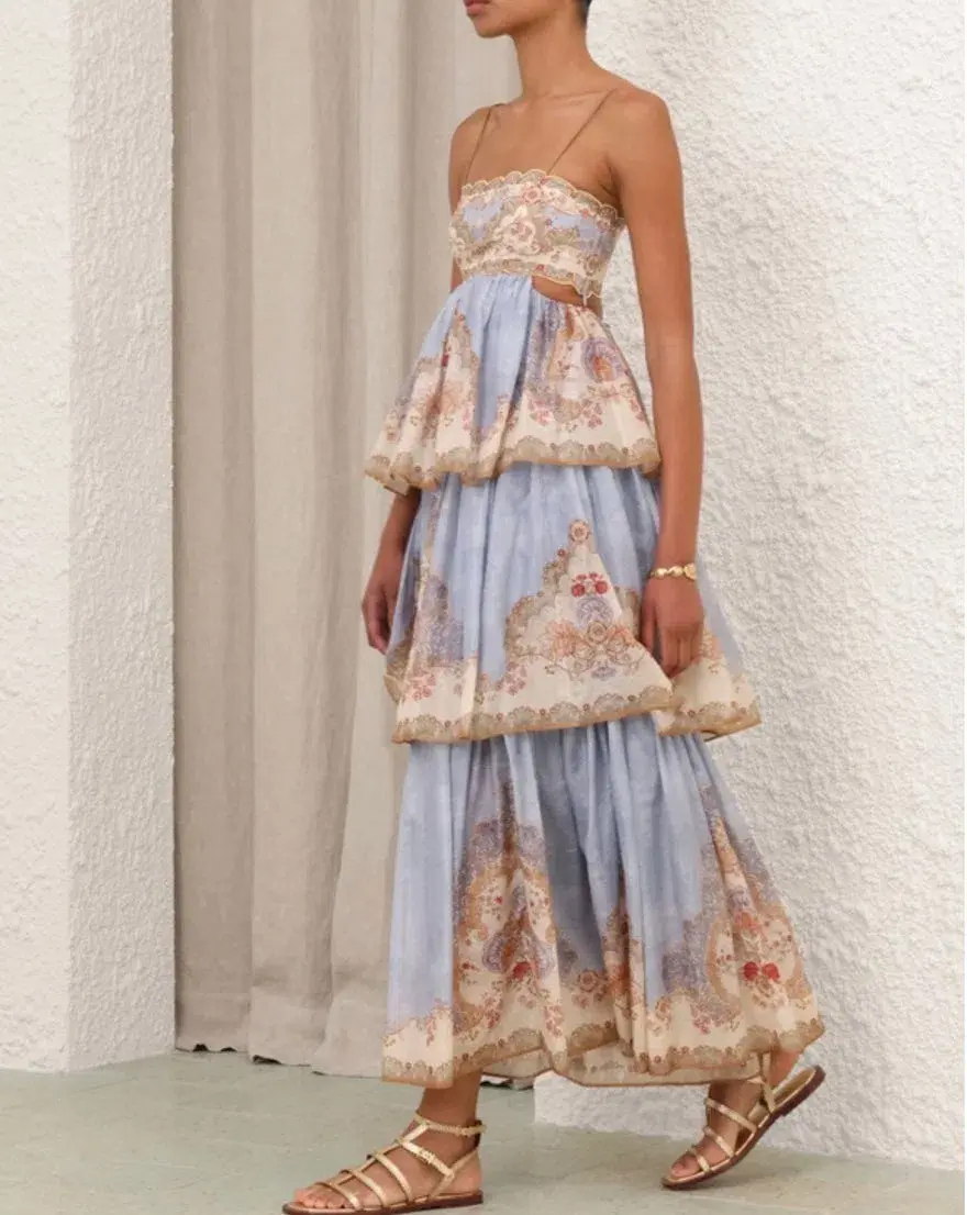 ZIMMERMANN DAYLIGHT TIERED MAXI DRESS 12 - Image 4