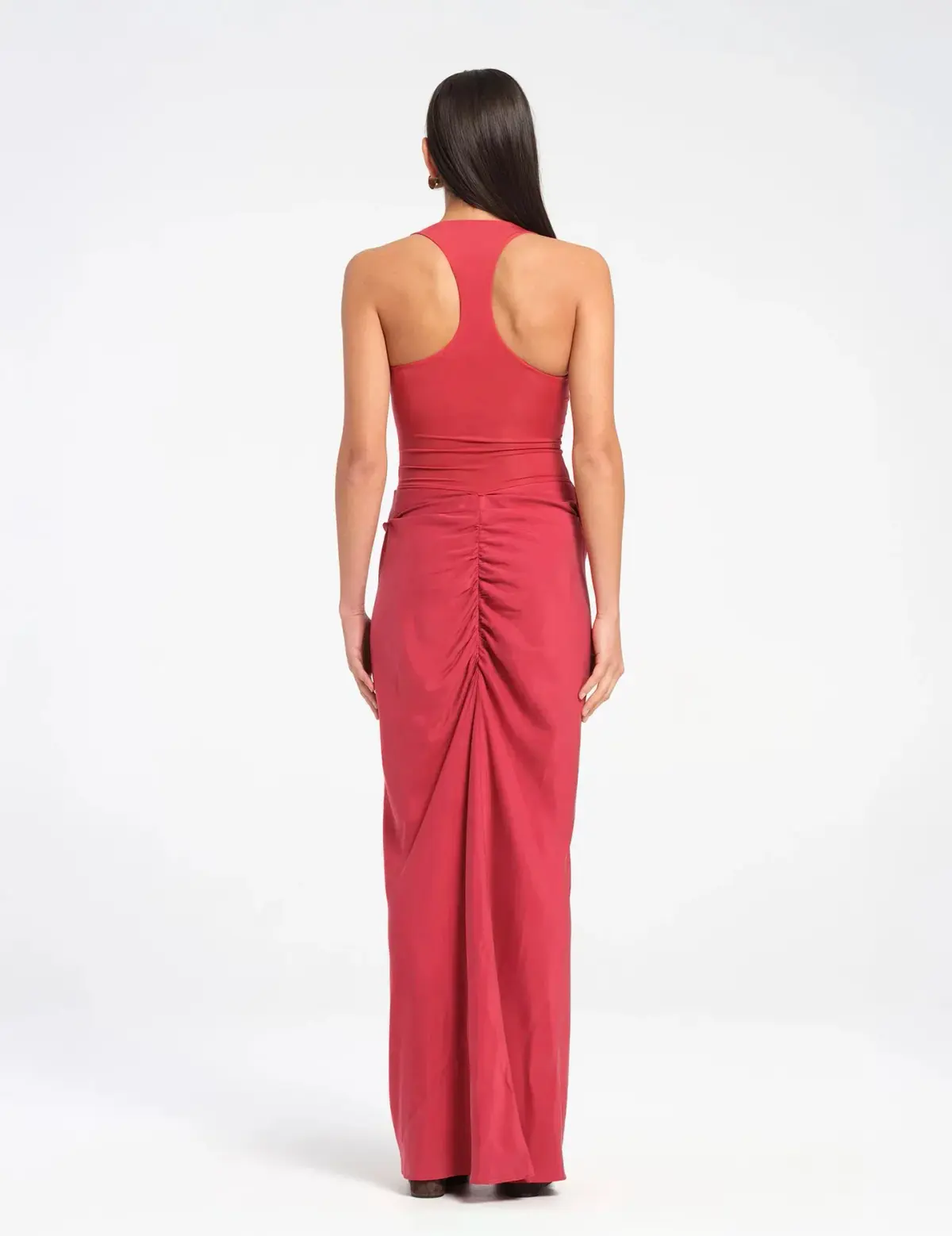 Benni Jade Maxi Dress Red Size 8 - Image 4