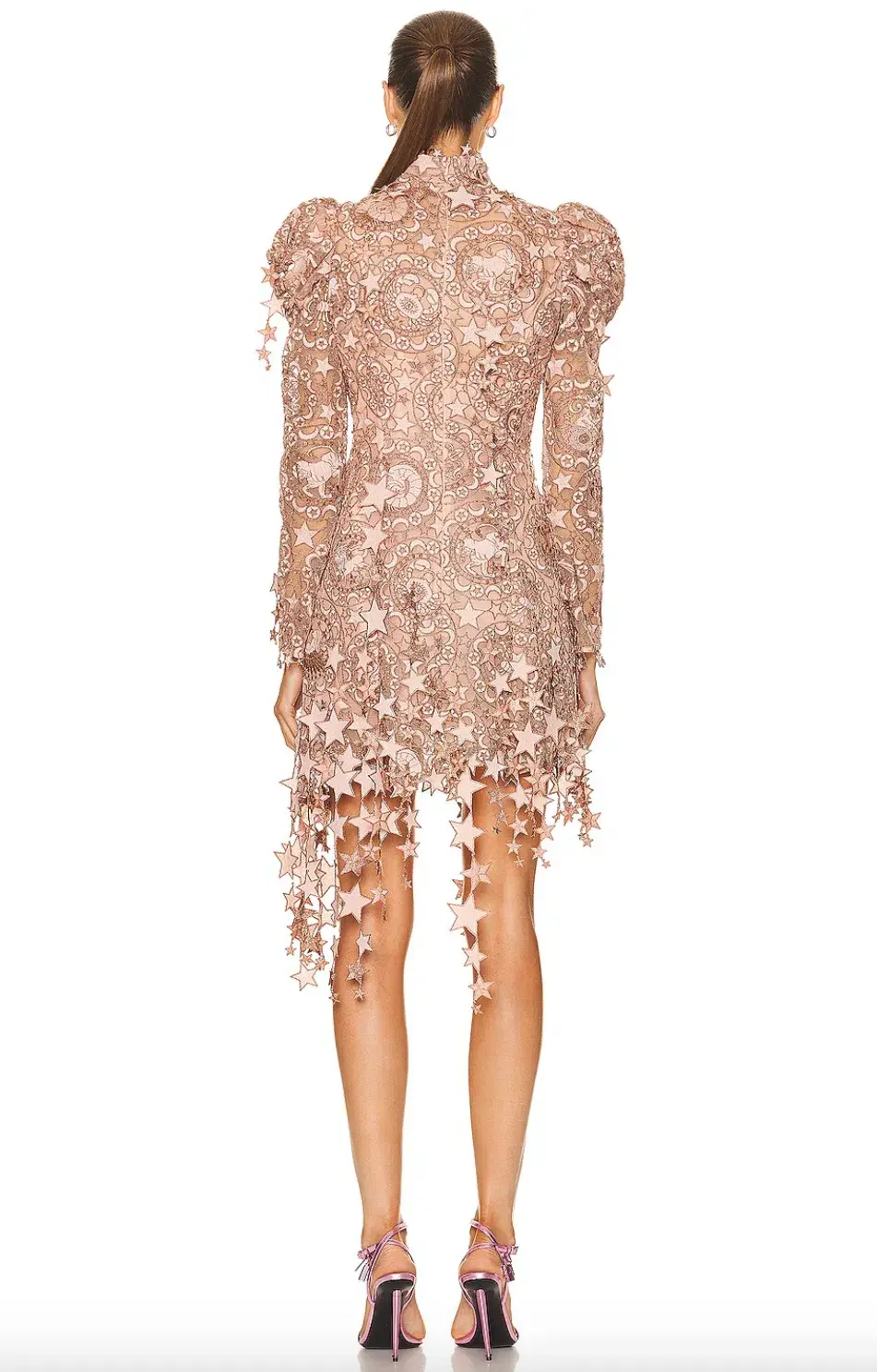 Zimmermann Zodiac Celestial Mini Dress Lipstick size 3/AU14 for rent on The Volte - main image