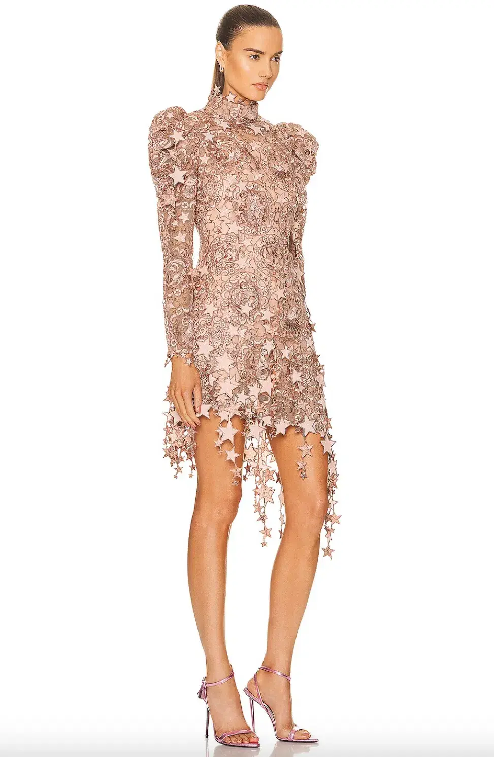 Zimmermann Zodiac Celestial Mini Dress Lipstick size 3/AU14 - Image 3