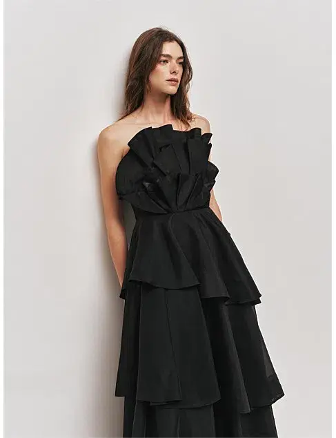 Aje Selestia Gown in Black Size 14 for rent on The Volte - main image