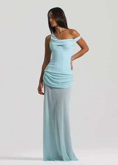 NATALIE ROLT CADENCE GOWN IN BLUE SIZE 8 - Image 1
