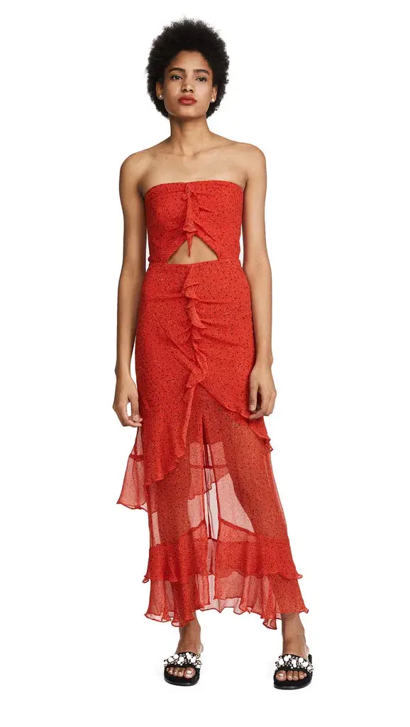 Bec & Bridge French Kiss Maxi Dress Red Size 10 - Image 2