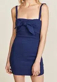 Bec & Bridge Under Eave Mini Dress - Navy - Size 12 for rent on The Volte - main image