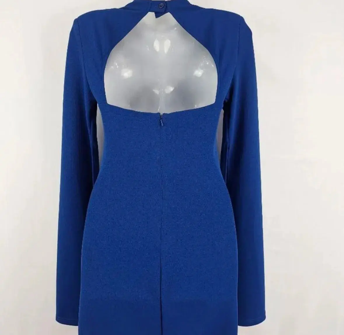Mossman Sense of Mystery Dress Size 10 Cobalt Blue Mini - Image 4