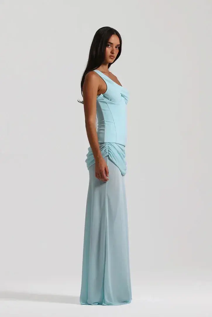 NATALIE ROLT CADENCE GOWN BABY BLUE SIZE 8 (1) for rent on The Volte - main image