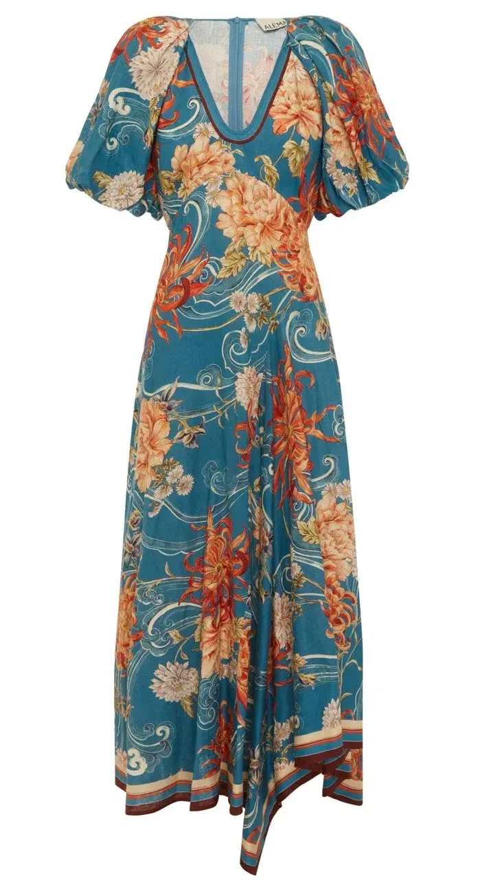 Alemais Fletcher Midi Dress Size 12  for rent on The Volte - main image