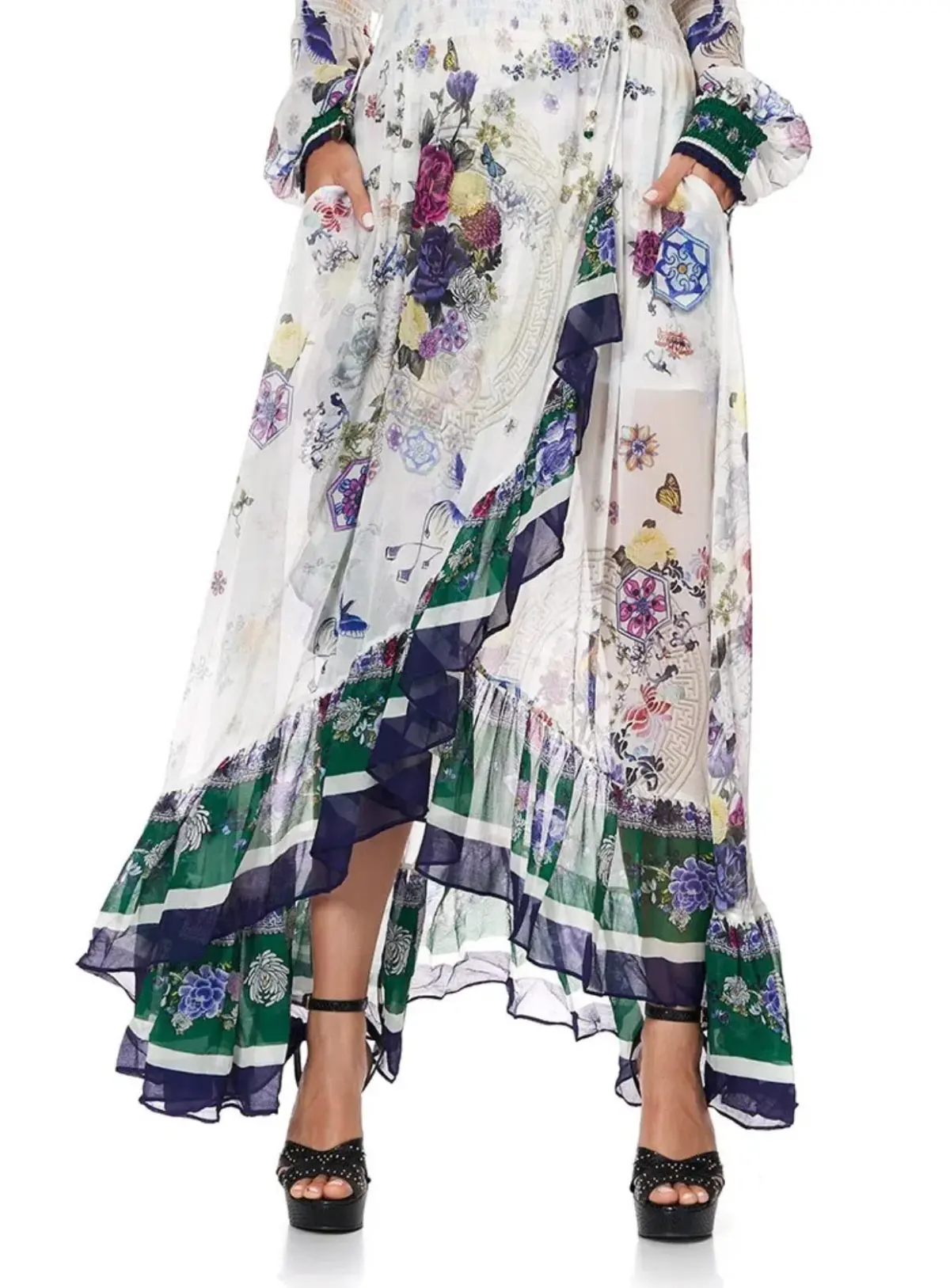 Camilla Gentle Moon Blouson sleeve Wrap Dress Size XL NWT RRP $ 899 - Image 10