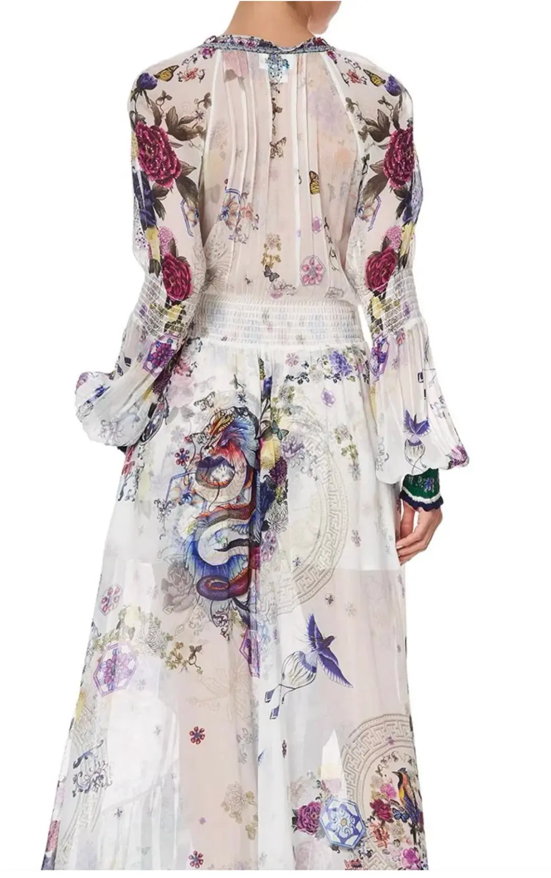 Camilla Gentle Moon Blouson sleeve Wrap Dress Size XL NWT RRP $ 899 for rent on The Volte - main image