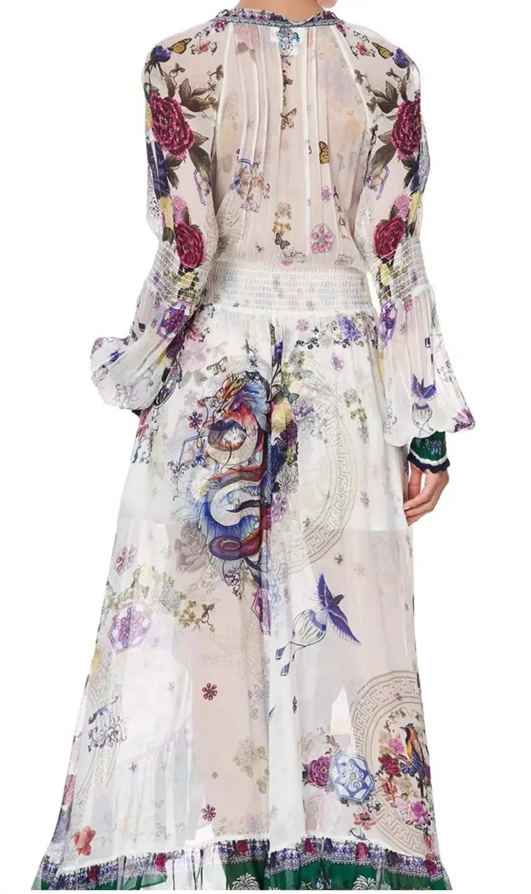 Camilla Gentle Moon Blouson sleeve Wrap Dress Size XL NWT RRP $ 899 for rent on The Volte - main image