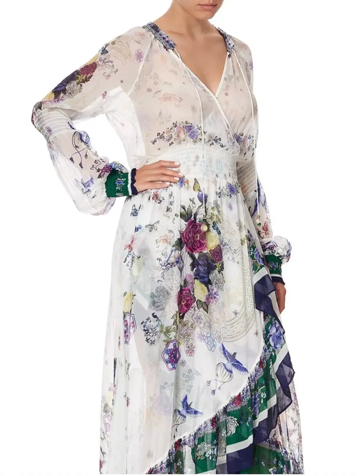 Camilla Gentle Moon Blouson sleeve Wrap Dress Size XL NWT RRP $ 899 - Image 1