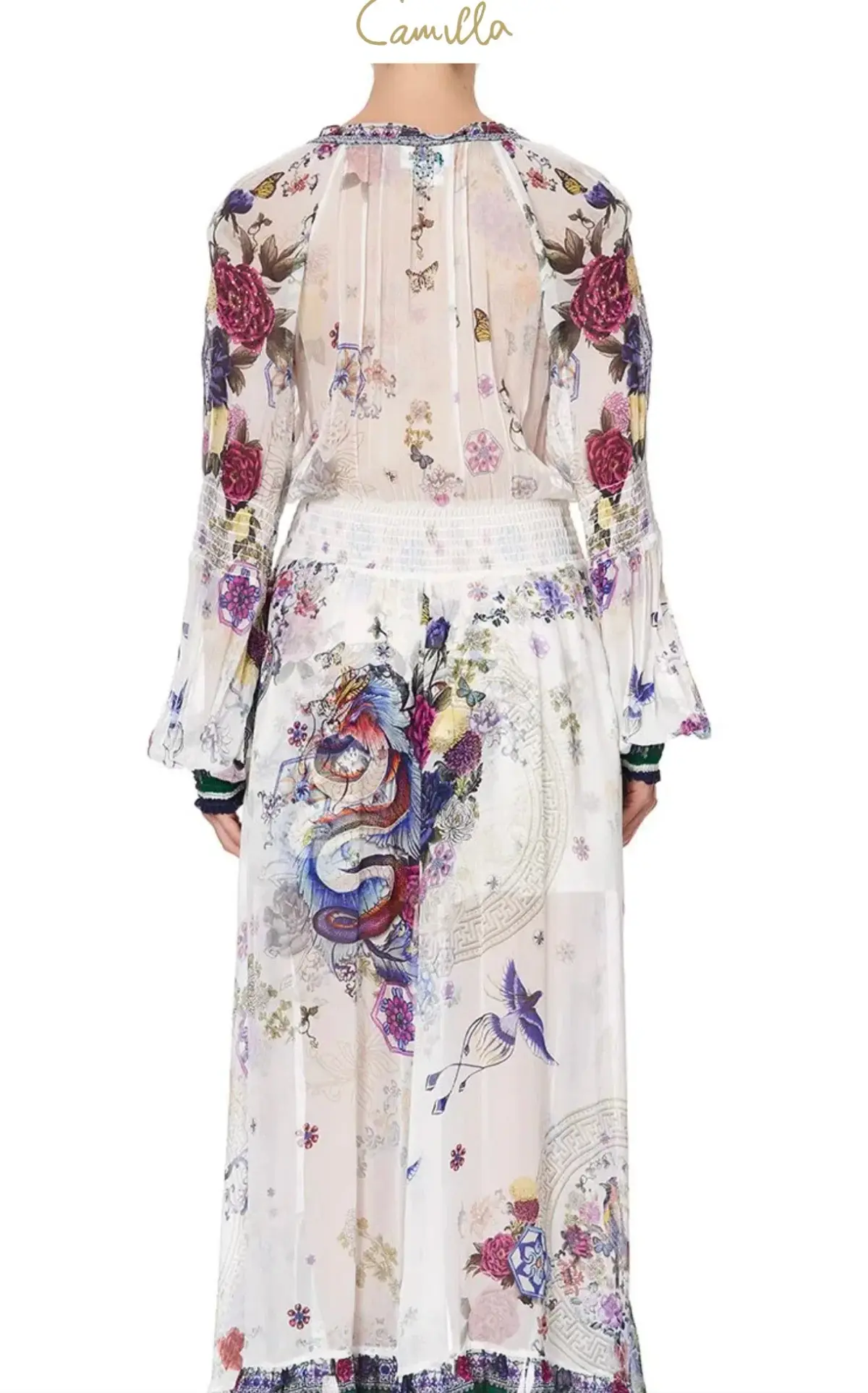 Camilla Gentle Moon Blouson sleeve Wrap Dress Size XL NWT RRP $ 899 - Image 21
