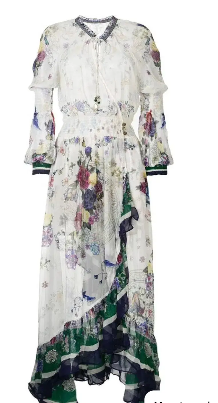 Camilla Gentle Moon Blouson sleeve Wrap Dress Size XL NWT RRP $ 899 for rent on The Volte - main image