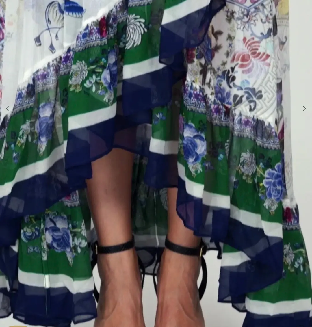 Camilla Gentle Moon Blouson sleeve Wrap Dress Size XL NWT RRP $ 899 for rent on The Volte - main image