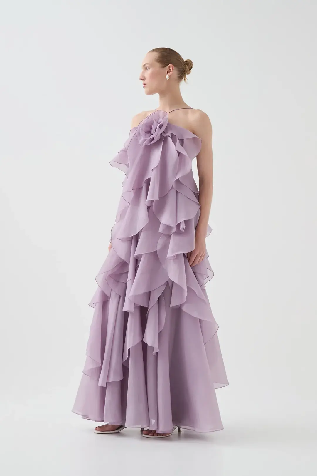 Aje / Pandorea Layered Maxi Dress / Lilac / Size 12 (Fits 12-16) for rent on The Volte - main image