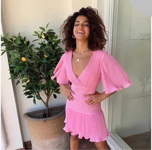 Keepsake Clarity Mini Dress Pink Size M / AU 10 for rent on The Volte - main image