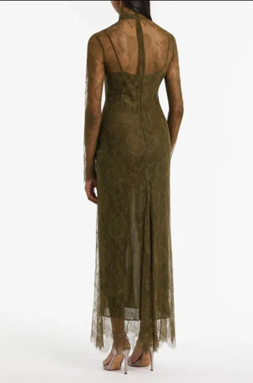 Carla Zampatti Juniper Lace Gown, size 6 for rent on The Volte - main image