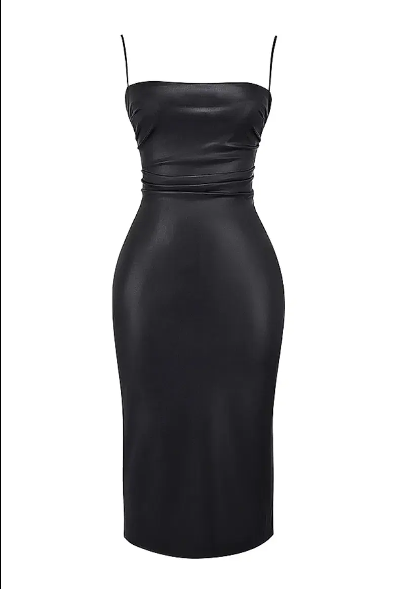 House of CB Jalena leather dress, size S - Image 3