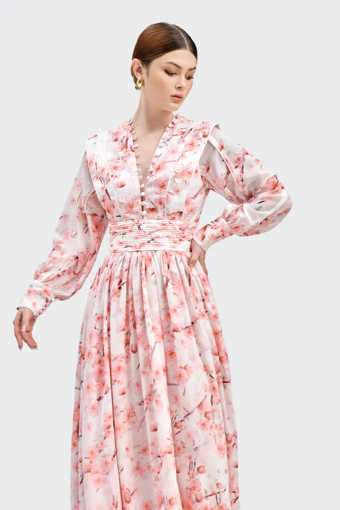 Justin Tong Xander Maxi Dress Size 12 for rent on The Volte - main image