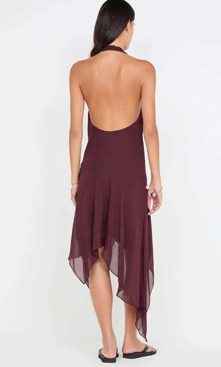 BEC + BRIDGE ROCHELLE WRAP MIDI DRESS SIZE 12 for rent on The Volte - main image