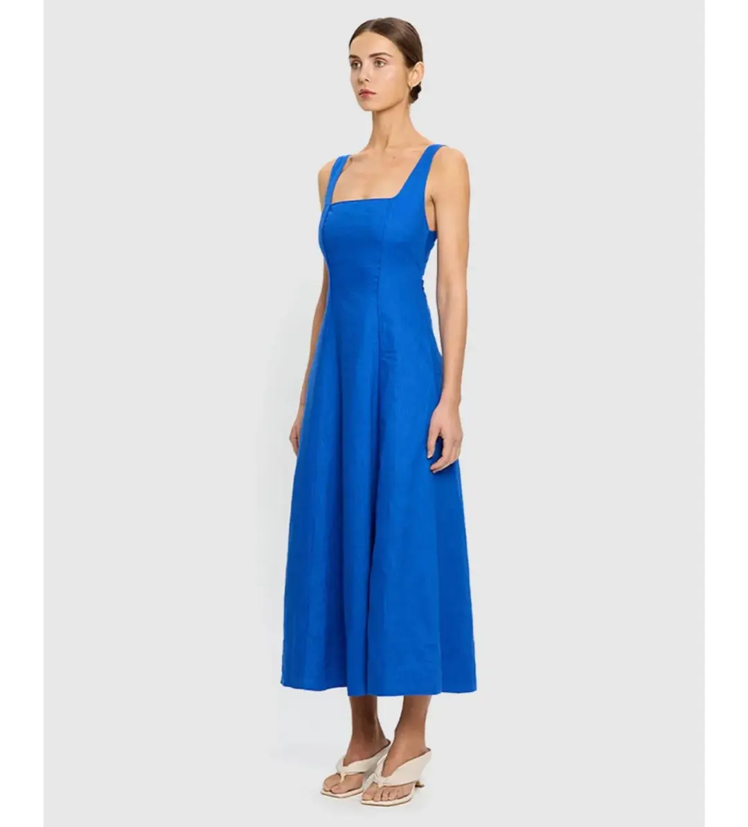 Kivari Elise Midi Dress Cobalt Size AU 10 for rent on The Volte - main image