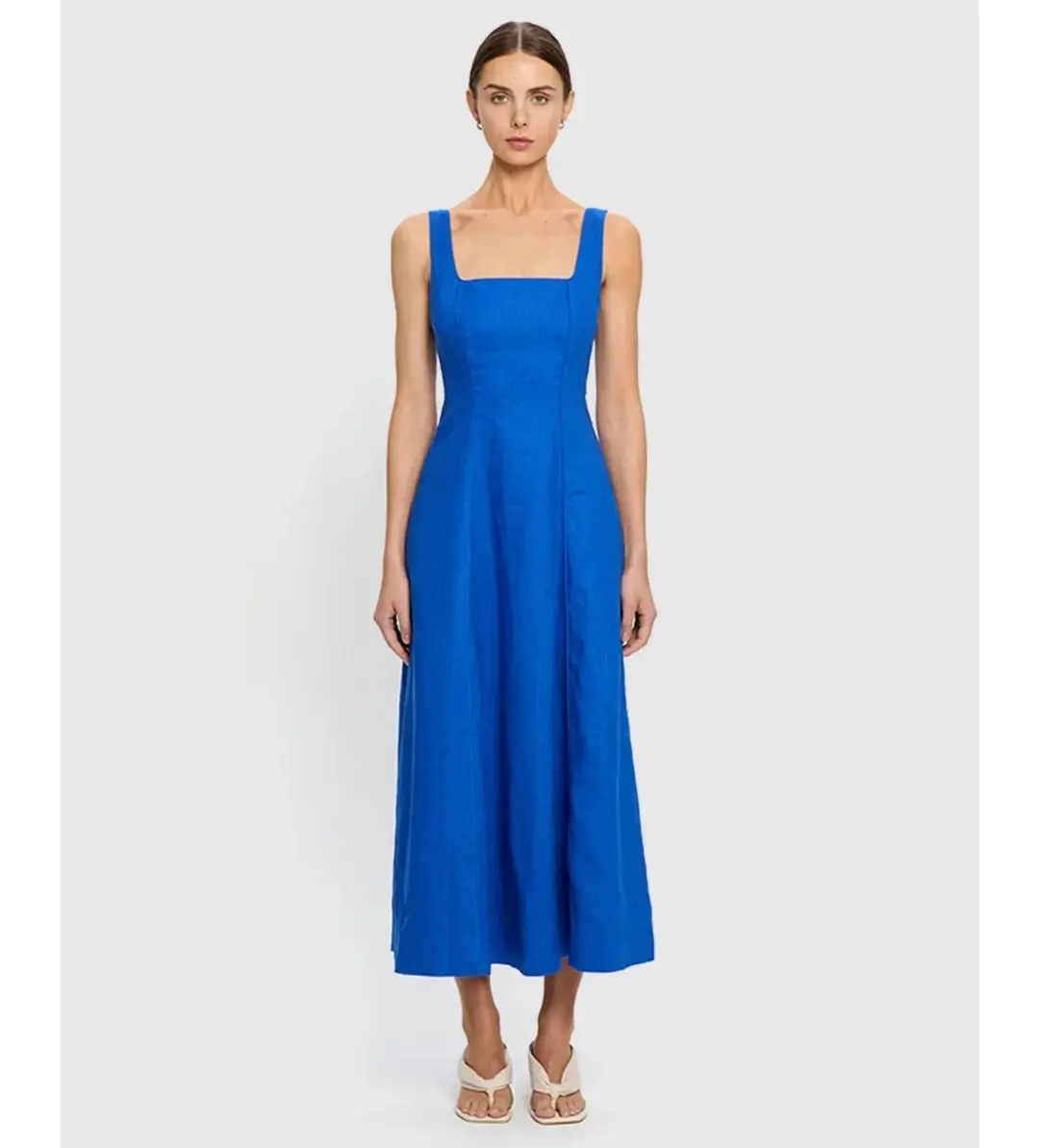 Kivari Elise Midi Dress Cobalt Size AU 10 for rent on The Volte - main image