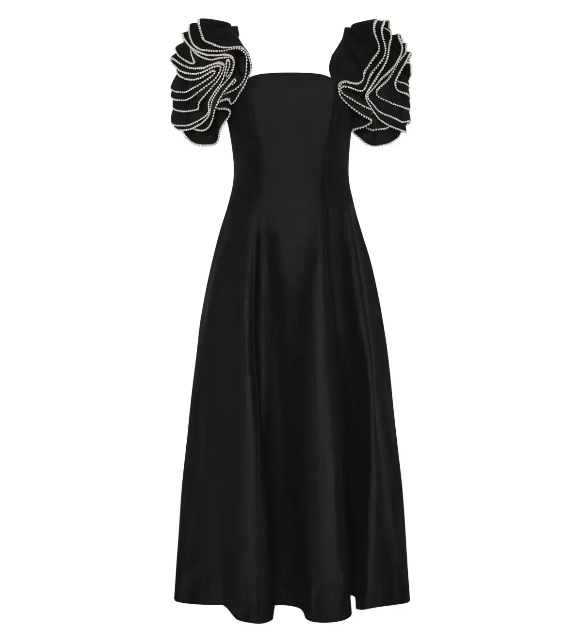 Aje Twyla Midi Dress Black Size 8 - Image 7