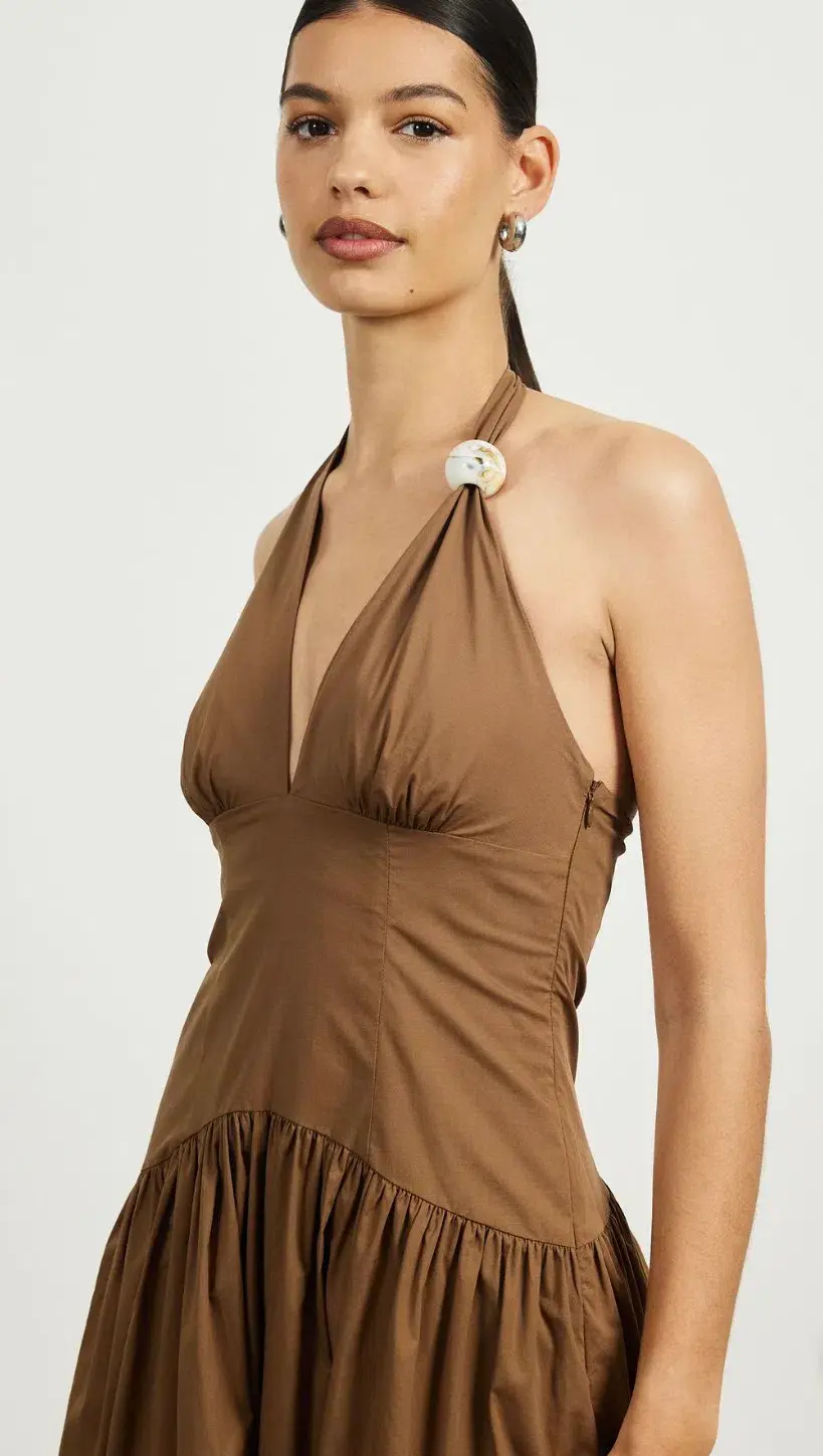 Lover Lucy Halter Neck Midi Dress Size 16 for rent on The Volte - main image