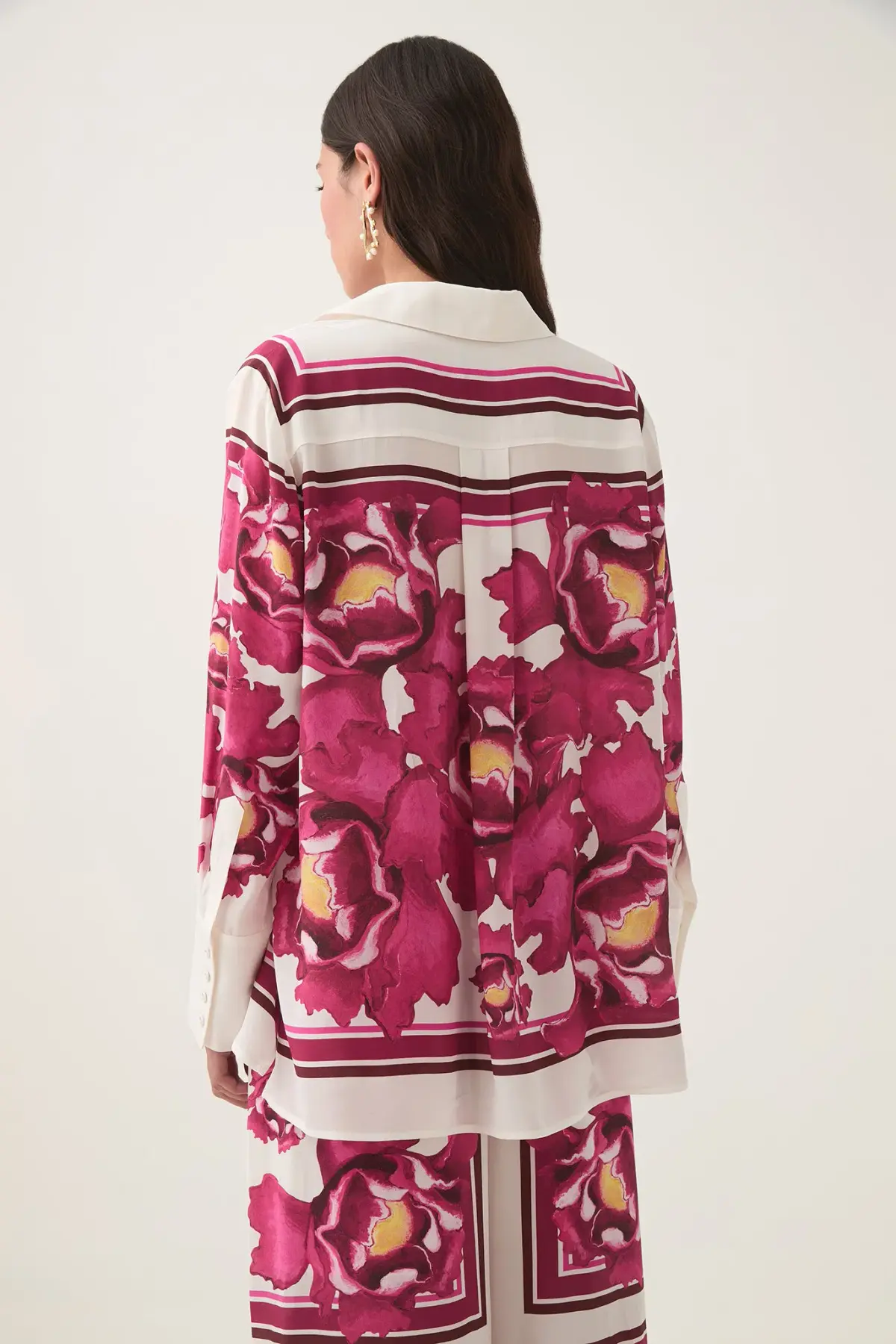 AJE ATOMIC SILK SHIRT AND RELAXED PANTS SET BOLDLY BLOOMING SIZE AU 10 & 12 - Image 6