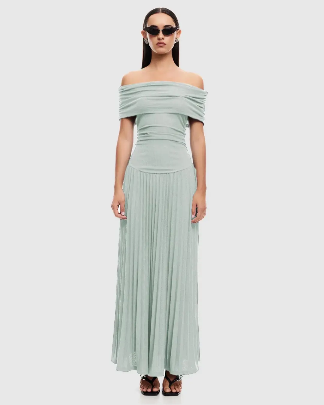 LIONESS Fields of dreams maxi dress Sage size M for rent on The Volte - main image