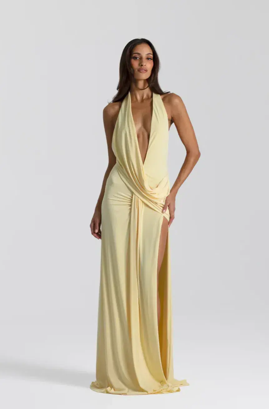 Natalie Rolt Winona Gown Lemon Size 1 (AU 8) - Image 1
