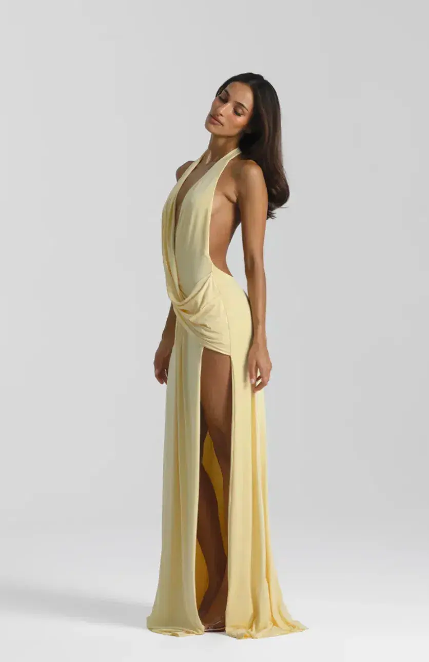 Natalie Rolt Winona Gown Lemon Size 1 (AU 8) - Image 4