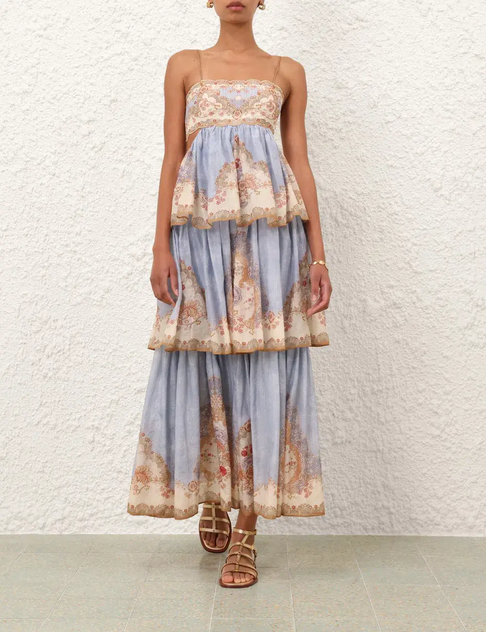 Daylight Tiered Maxi Dress for rent on The Volte - main image