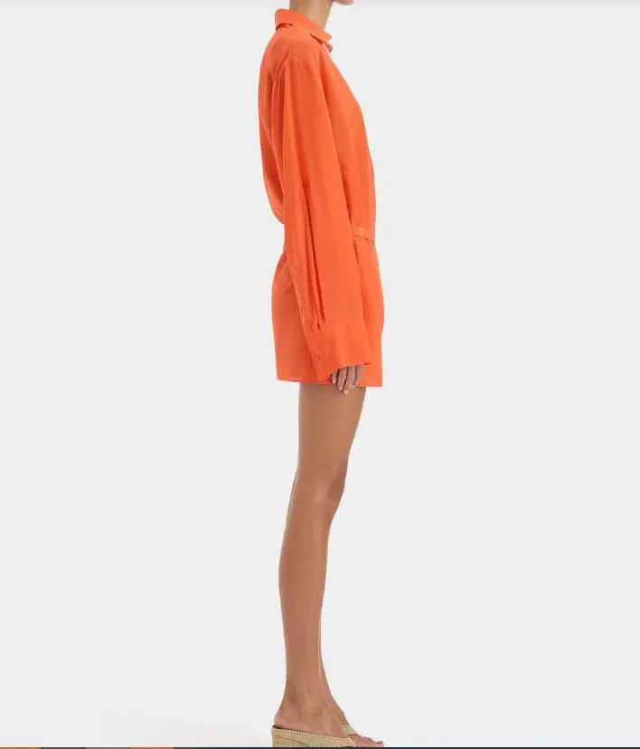 Sir Fresca Mini Dress in Burnt Red Size 10 - Image 2